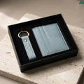 Teal slim RFID card wallet