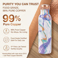 99% pure food grade copper bottle lab tested