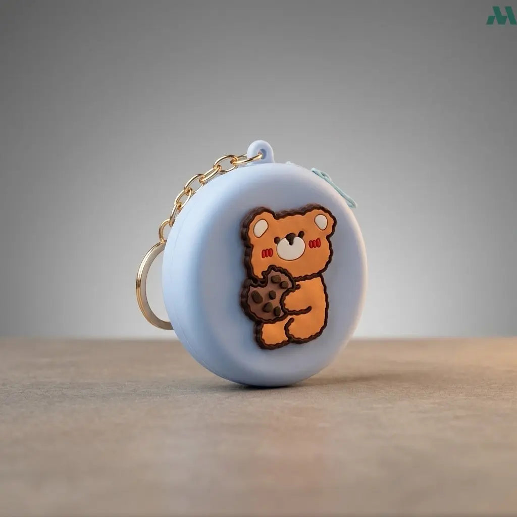 Blue teddy coin purse