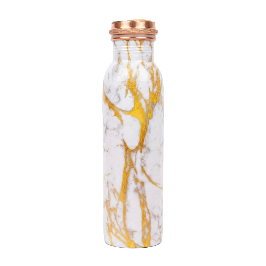 Golden Calacatta copper water bottle 1 litre
