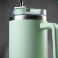 1.2L insulated tumbler sage green lifestyle