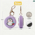 Silicone bear coin purse with keychain clip