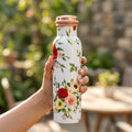 Rose Garden copper bottle with leakproof cap