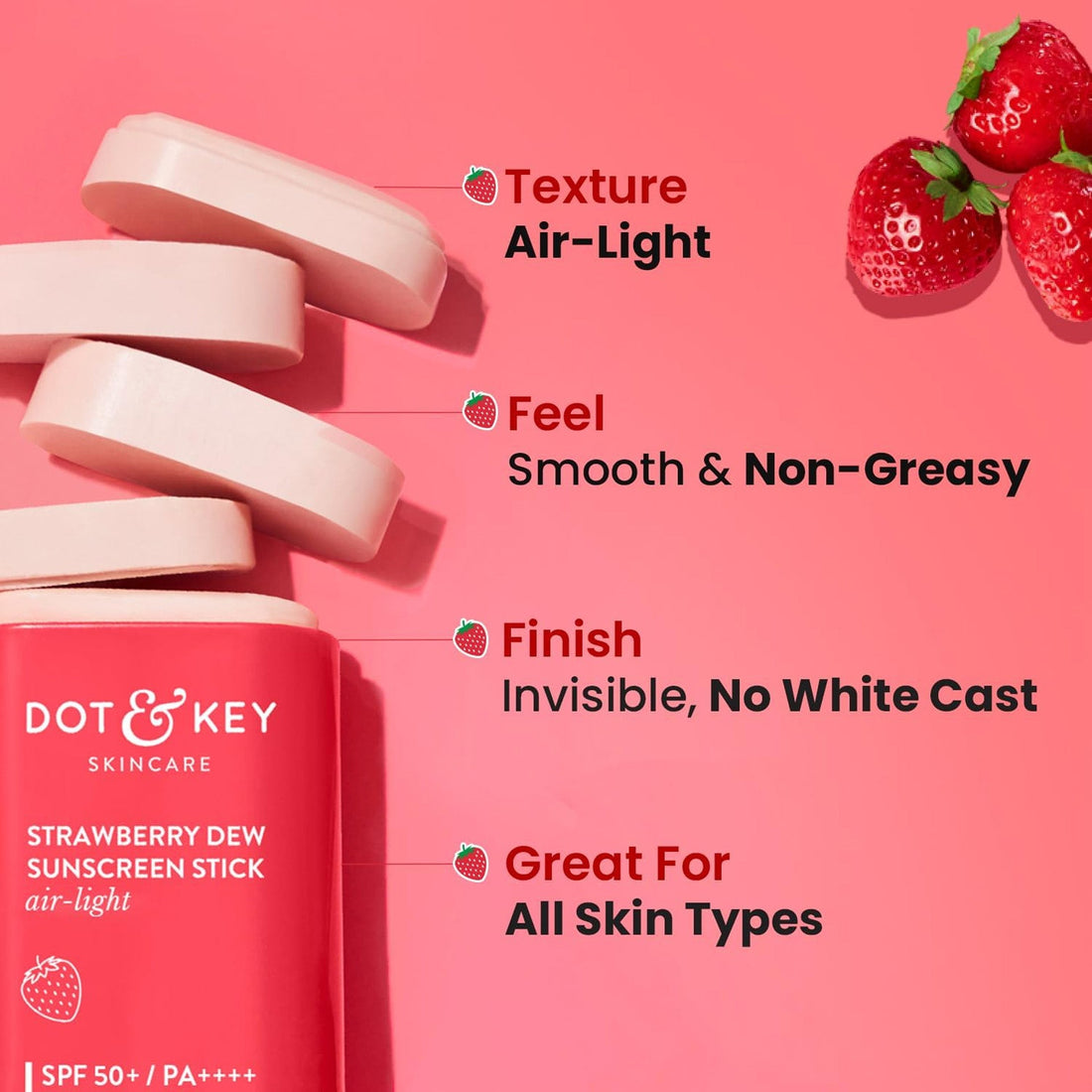 Dot & Key Strawberry Dew SPF 50 Sunscreen Stick On-the-Go DOT & KEY