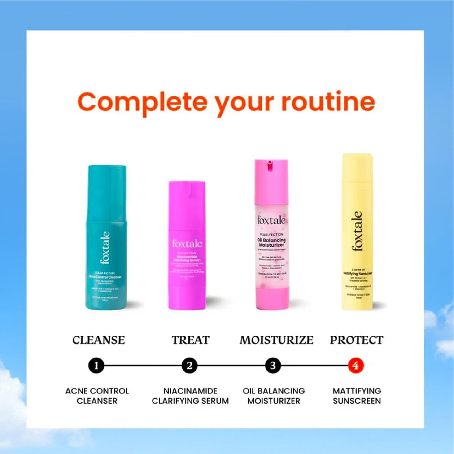 Foxtale Niacinamide Matte Sunscreen SPF 70+ PA++++ | No White Cast | Non Greasy | Prevents Tanning | UVA/UVB Protection | Lightweight | Men & Women | For Normal to Oily Skin | 50 ml Foxtale