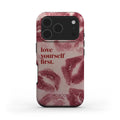 Mobcos iPhone 17 Pro Self-love Premium Case Compatible with Hybrid Dual-Layer Hard Shell + Silicone Protection - Scratch-Resistant Shockproof Mobile Cover Mobcos