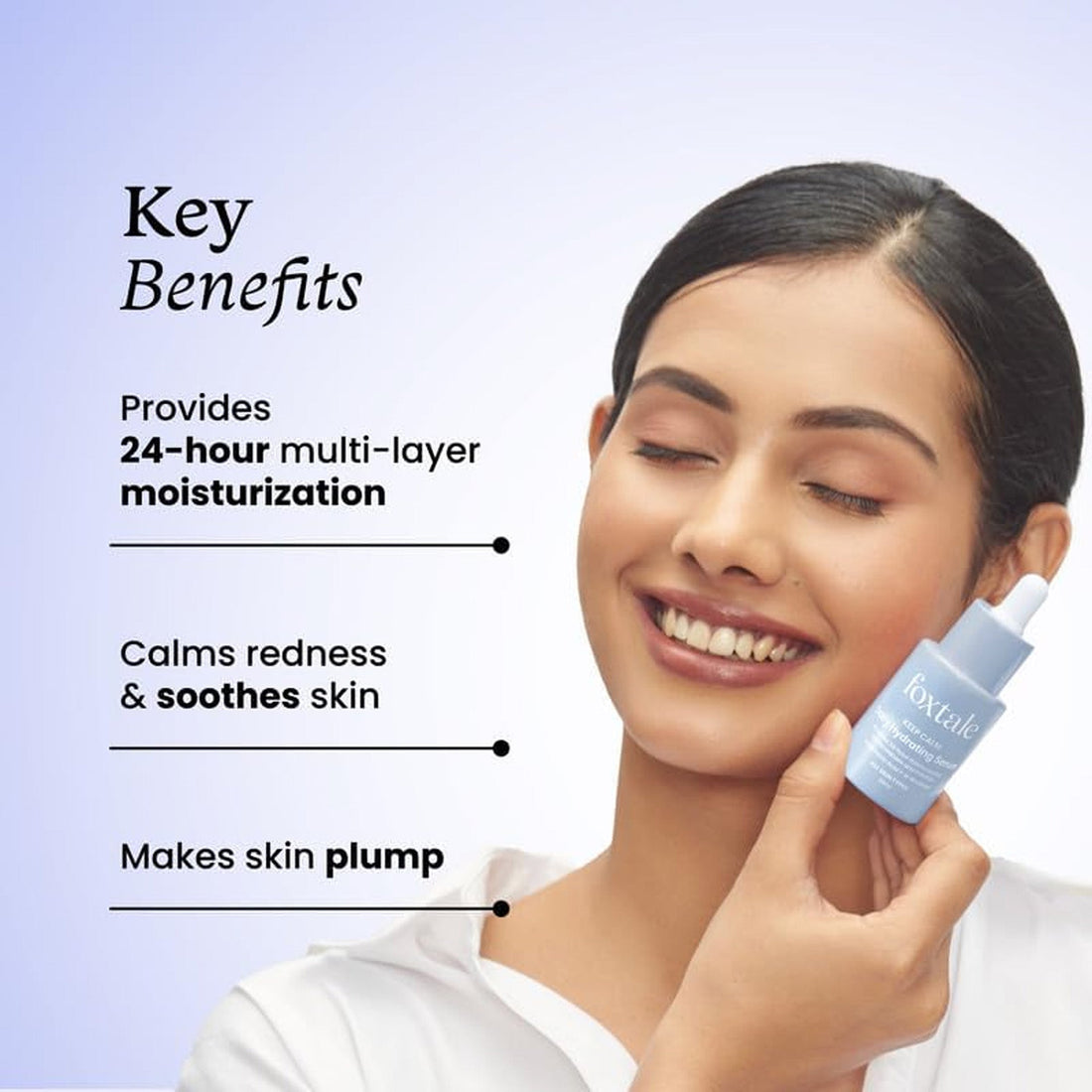FoxTale Hyaluronic Acid Serum For Plump,Glowing Skin With Vitamin B5,Betaine|Intense 24-Hour Hydration,Brightening|Reduction In Fine Lines&Inflammation|For Dry,Sensitive Skin|Men&Women - 30 Ml Foxtale