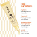 Foxtale SPF 30 Brightening Lip Balm for Dark Lips with Peptides & Vitamin C | Brightens | Hydrates | Tinted Lip Balm - Clear Glaze 12gm Foxtale