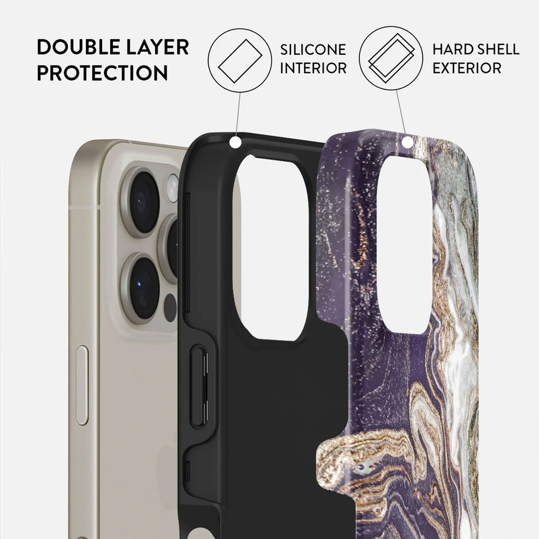 iPhone 16 Pro Nostalgia Feeling Case – Luxurious Marble Design