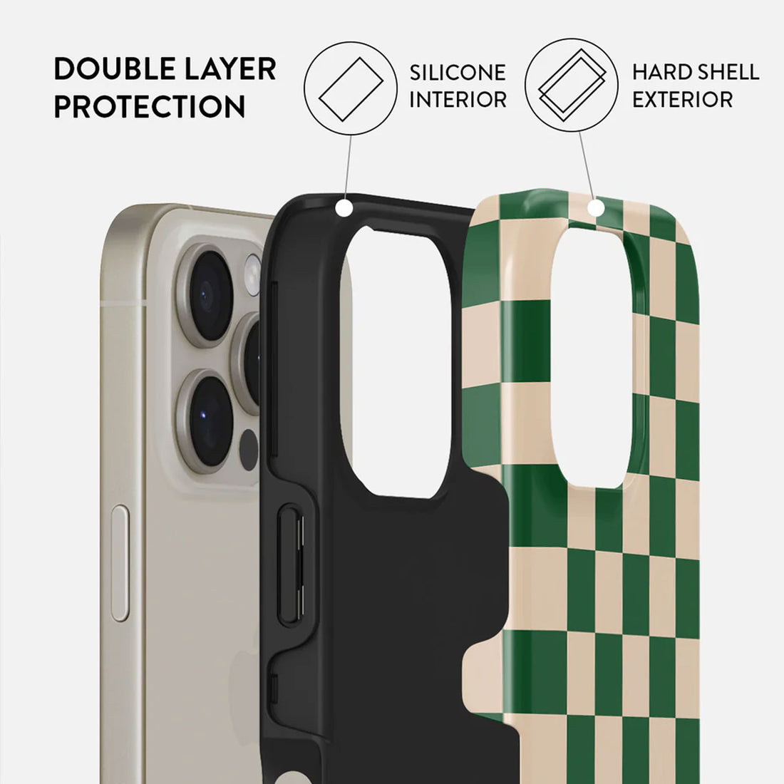 iPhone 16 Pro Max Ivy League Case – Prestigious Checkered Design