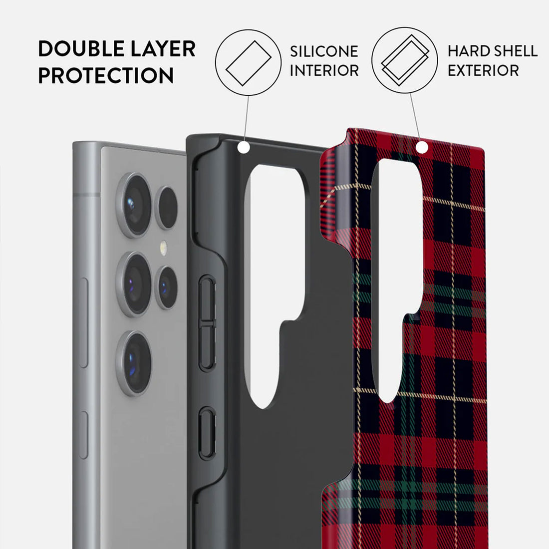 Samsung Galaxy S24 Ultra Sweater Weather Case – Classic Plaid & Cozy Design