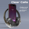 Promate Active Noise Cancelling Hi-Fi Stereo Wireless Headphones with RGB Lights (Gun Metal) Promate