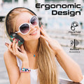 Promate Active Noise Cancelling Hi-Fi Stereo Wireless Headphones with RGB Lights (Gun Metal) Promate