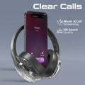 Promate Active Noise Cancelling Hi-Fi Stereo Wireless Headphones with RGB Lights (Silver) Promate