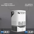 Promate 4K Ultra HD Wireless LCD Projector with Built-In Speaker & Monopod Stand Promate