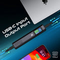 Promate Sleek 130W Multi-Port Power Delivery Power Bank with TFT LCD Screen Promate