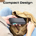 Promate Sleek 130W Multi-Port Power Delivery Power Bank with TFT LCD Screen Promate