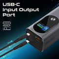 Promate Ultra-Compact 160W Multi-Port PD 3.1 Power Bank with TFT LCD Screen Promate