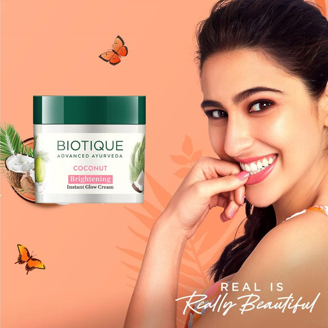 Biotique Bio Coconut Whitening and Brightening Cream for All Skin Types, 50g Biotique