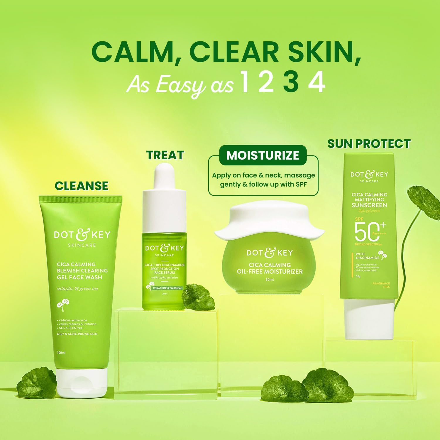 Dot & Key CICA + Niacinamide Oil-Free Moisturizer, 60ml DOT & KEY