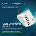 Promate 10AC Socket Space Efficient Power Strip with USB Ports Promate