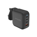 Promate 100W Power Delivery GaNFast™ Charger with Quick Charge 3.0 Promate