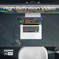 Promate 8-in 1 Transparent Ultra-Fast Multiport USB-C Hub with 100W Power Delivery Promate