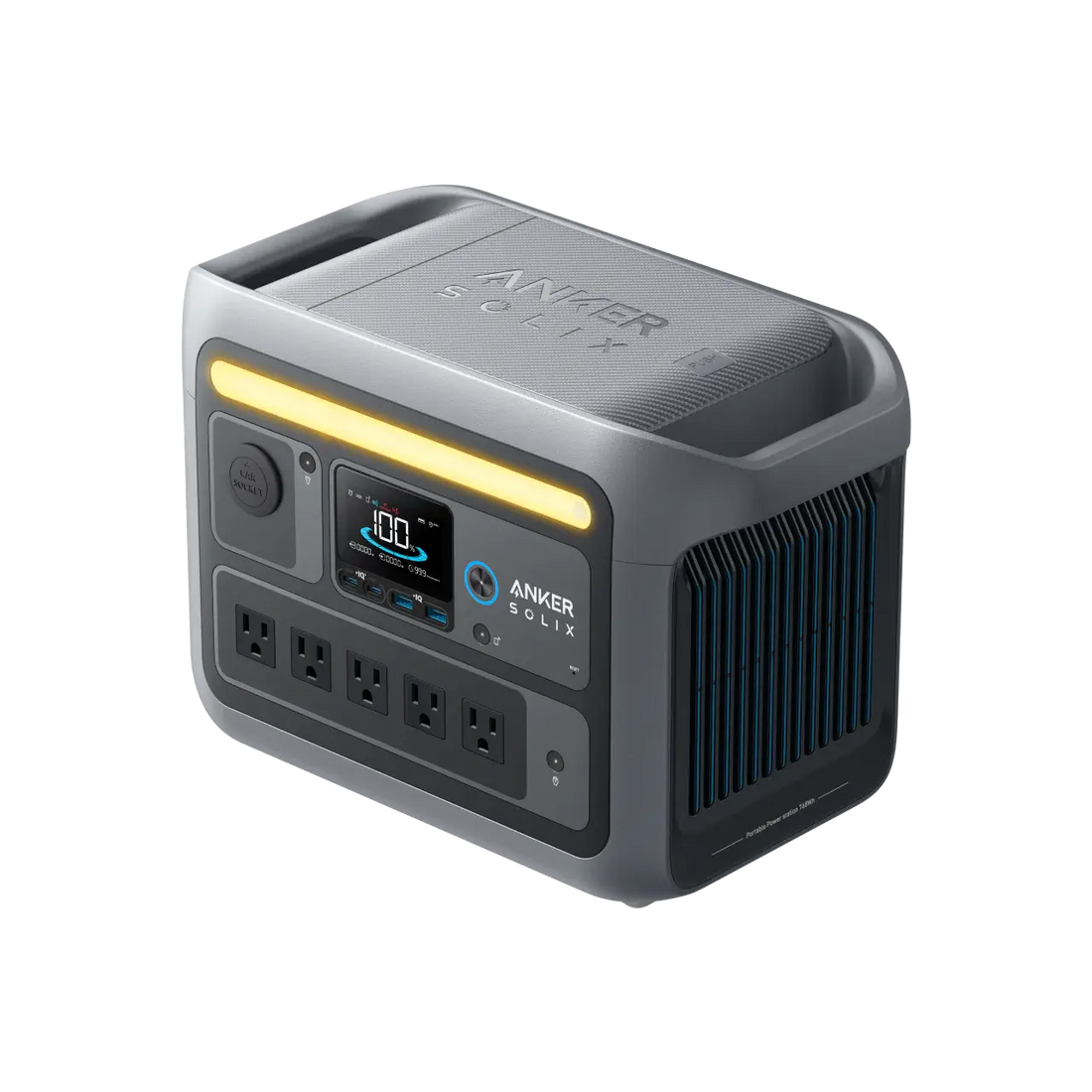 Anker Solix C800 PowerHouse - 768Wh Portable Power Station in Black, High-Capacity Energy Solution for Home Backup, Outdoor Adventures, and Emergency Power ANKER