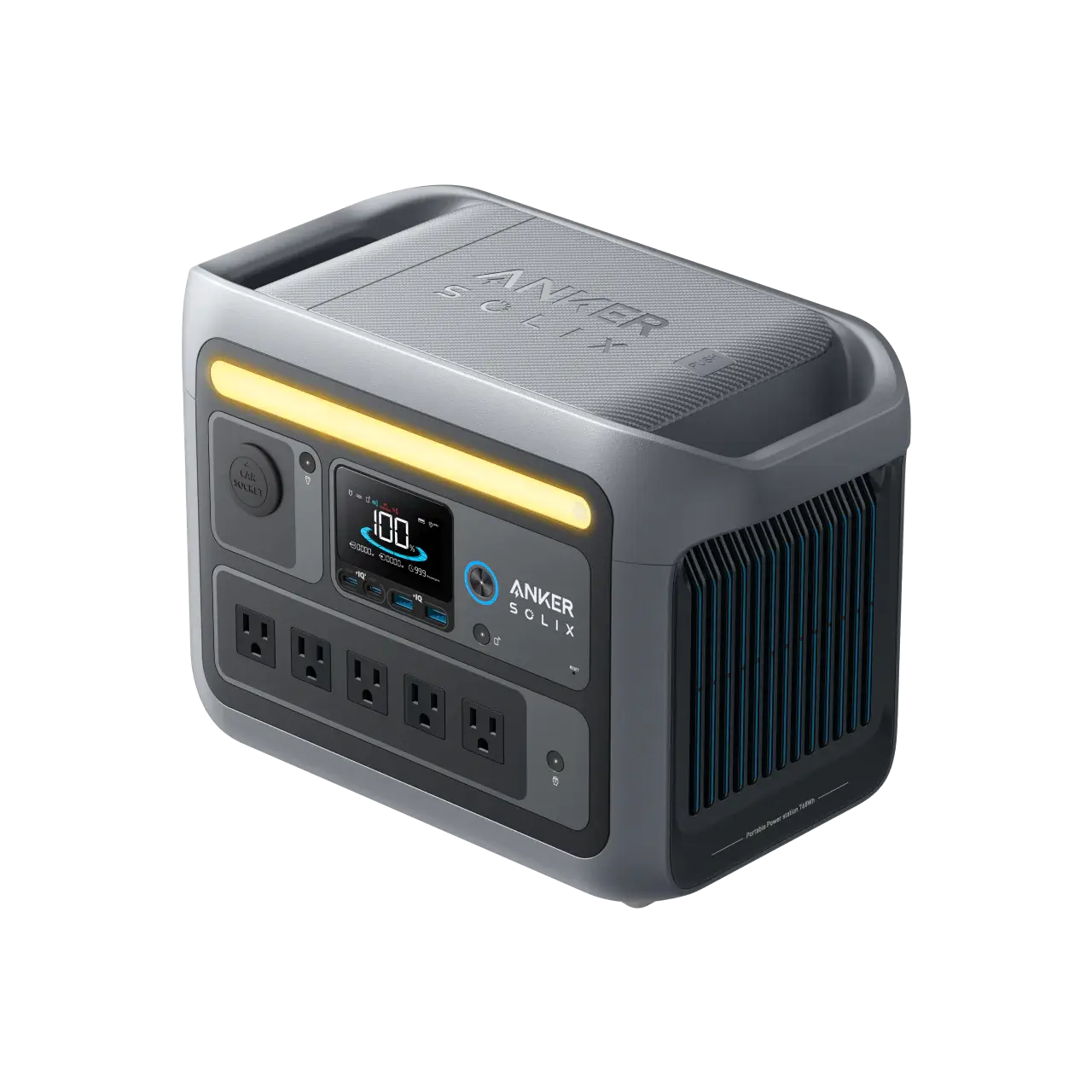 Anker Solix C800 PowerHouse - 768Wh Portable Power Station in Black, High-Capacity Energy Solution for Home Backup, Outdoor Adventures, and Emergency Power ANKER