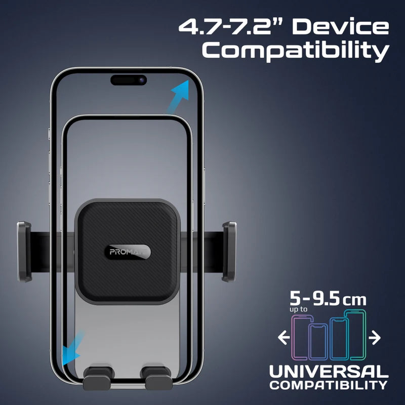 Promate Anti-Slip Secure Smartphone Car Mount Promate