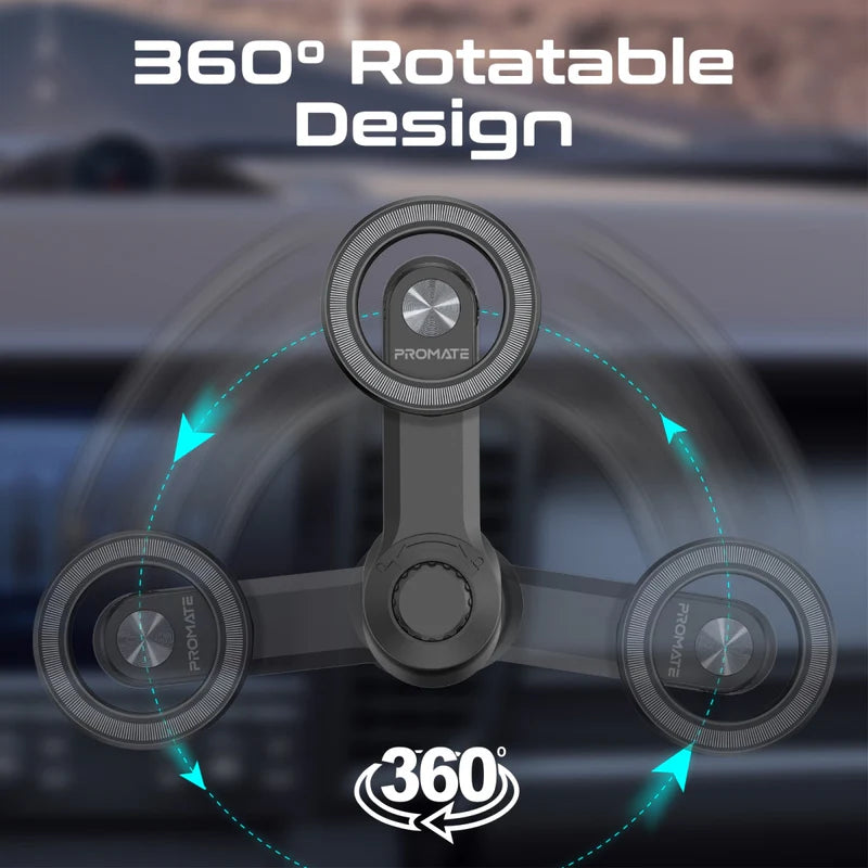 Promate MagGrip™ Cradleless Magnetic Ring Smartphone Holder for AC Vent Promate