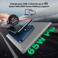 Promate 65W RapidCharge™ Transparent Mini Car Charger with Power Delivery & QC 3.0 Promate