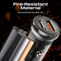 Promate 65W RapidCharge™ Transparent Mini Car Charger with Power Delivery & QC 3.0 Promate