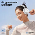 Promate High Fidelity Over-Ear Stereo Wireless Headphones (White) Promate