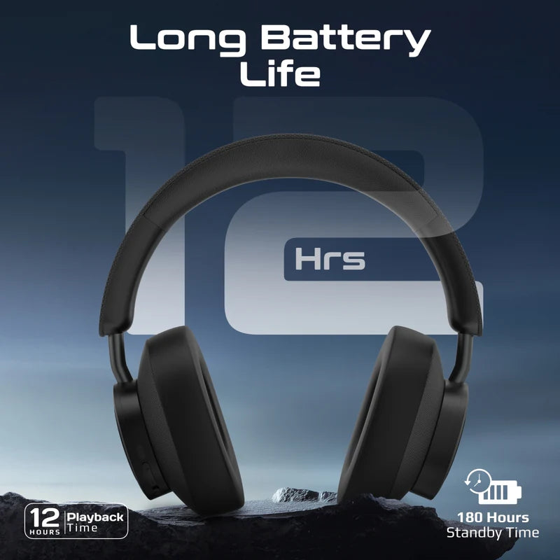 Promate High Fidelity Over-Ear Stereo Wireless Headphones (Black) Promate