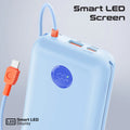 Promate 30000mAh Compact Power Bank with Built-In USB-C & Lightning Cable Promate