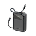 Promate Ultra Compact 35W SuperSpeed™ Power Bank with Built-In USB-C & Lightning Cable Promate