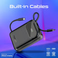 Promate Ultra Compact 35W SuperSpeed™ Power Bank with Built-In USB-C & Lightning Cable Promate