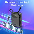 Promate Ultra Compact 35W SuperSpeed™ Power Bank with Built-In USB-C & Lightning Cable Promate