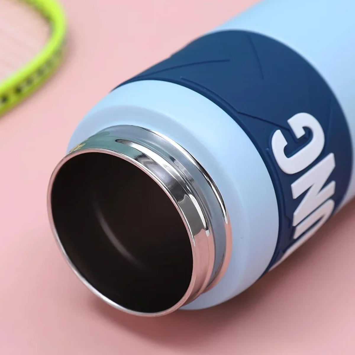 Mobcos Stainless Steel Water Bottle - Double Wall Vacuum Insulated Bottle with Straw Lid 650ml MOBCOS