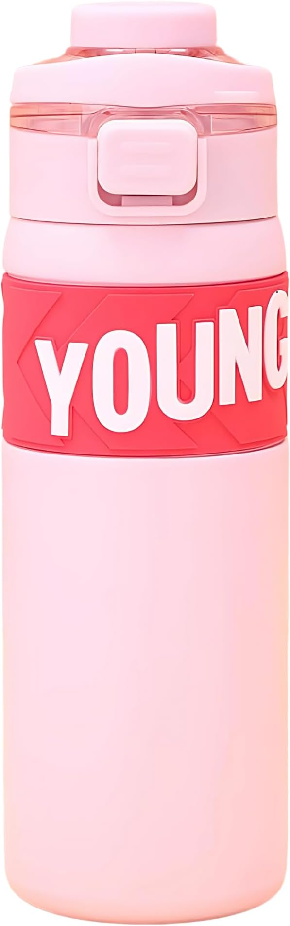 Mobcos Stainless Steel Double Wall Vacuum Insulated Cup with Bounce Lid Straw 650ml Hiking Sports Water Bottle MOBCOS