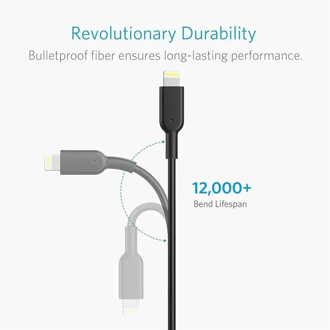 Anker 24W 2-Port Lightning Car Charger - PowerDrive 2 Elite with 3ft MFI Certified Lightning Cable, PowerIQ for iPhone XS/Max/XR/X/8/Plus, iPad Air 2/Mini 4, Galaxy, LG, Nexus, HTC, and More ANKER