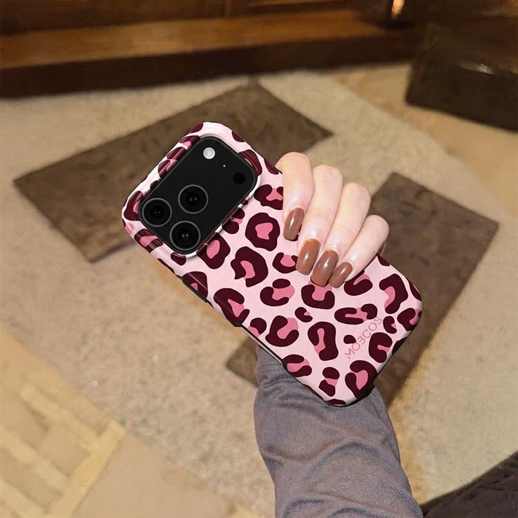 Mobcos iPhone 17 Pro Max Wild Blush Premium Case Compatible with Hybrid Dual-Layer Hard Shell + Silicone Protection - Scratch-Resistant Shockproof Mobile Cover Mobcos