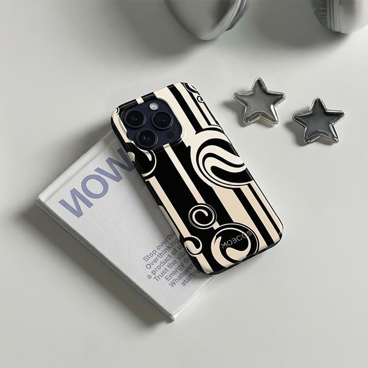 Mobcos iPhone 17 Pro Modern Muse Premium Case Compatible with Hybrid Dual-Layer Hard Shell + Silicone Protection - Scratch-Resistant Shockproof Mobile Cover Mobcos