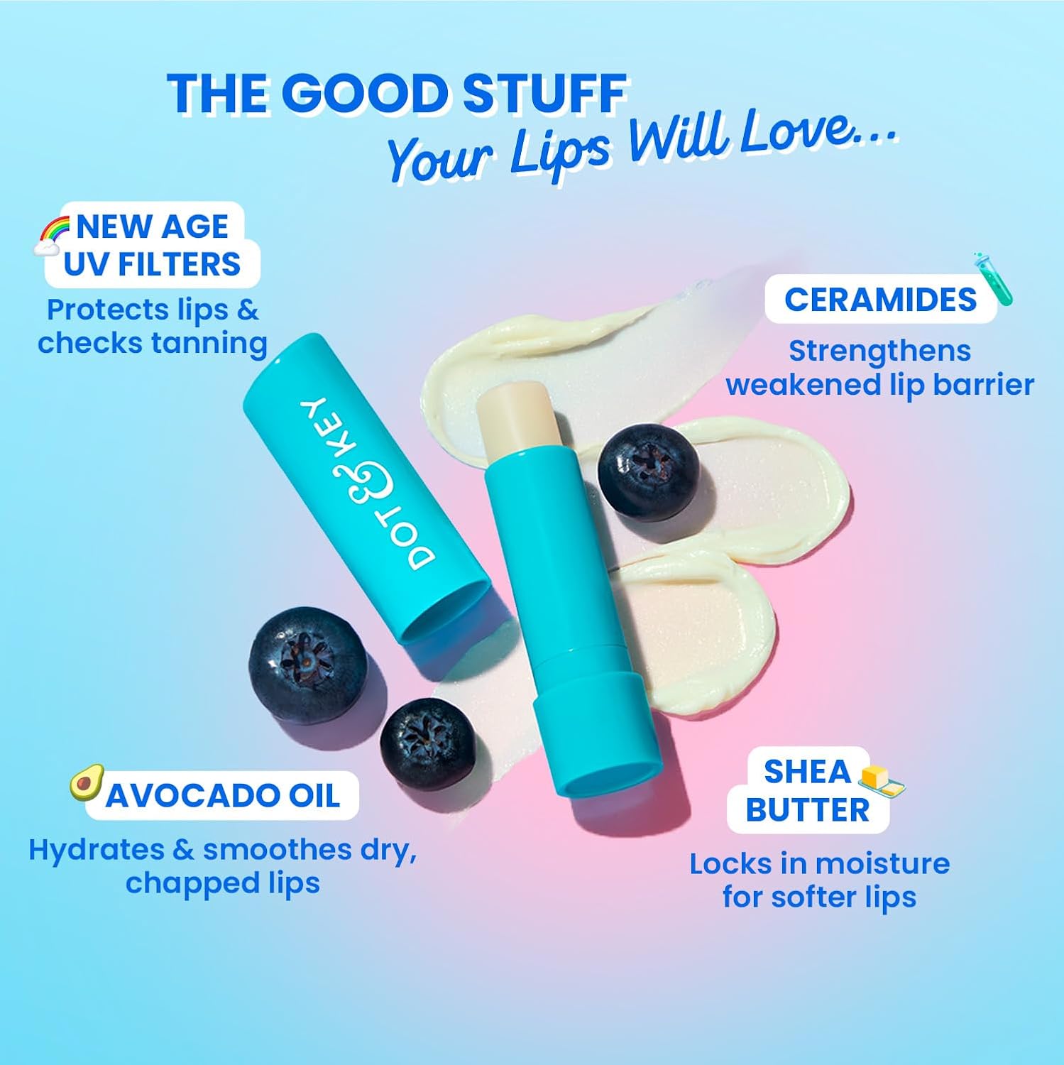 Dot & Key BR LIP BALM SPF50 BLUEBERRY BLISS 4.5G DOT & KEY