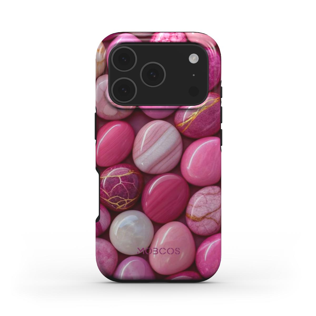 Mobcos iPhone 17 Pro Max Blushia Premium Case Compatible with Hybrid Dual-Layer Hard Shell + Silicone Protection - Scratch-Resistant Shockproof Mobile Cover Mobcos