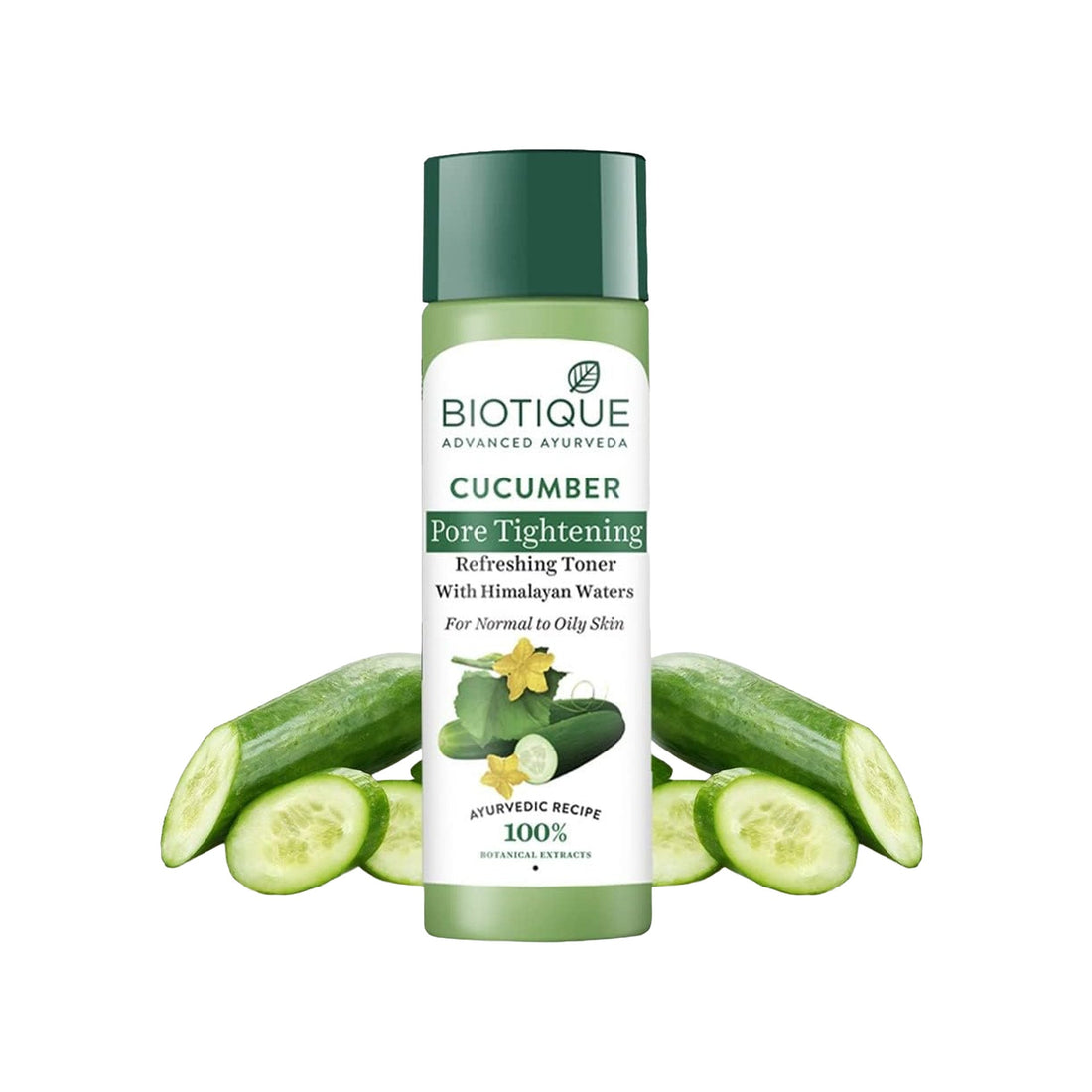 Biotique Bio Cucumber Pore Tightening Toner with Himalayan Waters for Normal to Oily skin, 120 ml/ 4.06Fl.Oz. Biotique