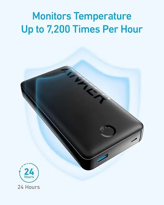 Anker 323 PowerCore 10,000mAh Portable Charger – Black ANKER