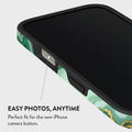Mobcos iPhone 17 Pro Emerald Flow Premium Case Compatible with Hybrid Dual-Layer Hard Shell + Silicone Protection - Scratch-Resistant Shockproof Mobile Cover Mobcos