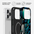 Mobcos iPhone 17 Pro Max Ocean Drift Premium Case Compatible with Hybrid Dual-Layer Hard Shell + Silicone Protection - Scratch-Resistant Shockproof Mobile Cover Mobcos